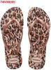 Havaianas Kids Slim Animals teenslippers roségoud/panterprint online kopen