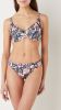 Cyell beugel bikinitop Botanic Beauty met all over print donkerblauw/wit/oranje online kopen
