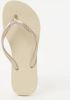 Havaianas s Girls' Slim Flip Flops Sand Grey/Light Golden UK 2.5 3 Kids online kopen