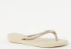 Havaianas s Girls' Slim Flip Flops Sand Grey/Light Golden UK 2.5 3 Kids online kopen