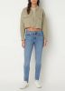 Mango Push up mid waist cropped skinny jeans met stretch online kopen