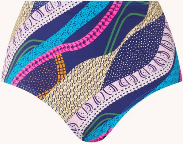 Marlies | dekkers Lotus high waisted bikinislip met print en geknoopt detail online kopen