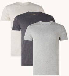 Polo Ralph Lauren Set van 3 lounge T shirts met logo in gemêleerd/grijs/antraciet Veelkleurig online kopen