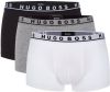 Hugo Boss Boxershorts trunk 3 pack zwart grijs wit online kopen