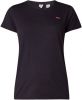 Levi's Black Levis Perfect Tee Mineral Zwarte T shirt , Zwart, Dames online kopen
