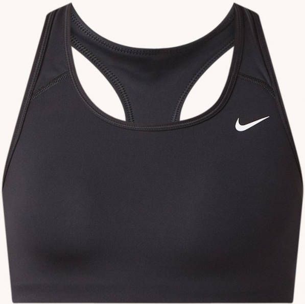 Nike Dri FIT Swoosh Non padded sport bh met medium ondersteuning Zwart online kopen