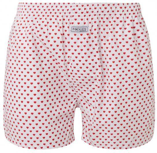 Pockies Boxershort met steekzakken en hartendessin - Obooi.nl