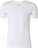 Schiesser T shirt v hals korte mouw 155630 100 white online kopen