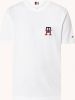 Tommy Hilfiger T shirt van biologisch katoen met logoborduring online kopen