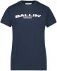 Ballin Amsterdam ! Jongens Shirt Korte Mouw -- Donkerblauw Katoen/elasthan online kopen