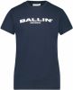 Ballin Amsterdam ! Jongens Shirt Korte Mouw -- Donkerblauw Katoen/elasthan online kopen