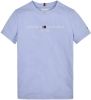 Tommy Hilfiger ! Jongens Shirt Korte Mouw -- Blauw Katoen online kopen