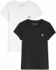 Calvin klein Jeans! Meisjes 2 Pack Shirt Korte Mouw -- Diverse Kleuren Katoen online kopen