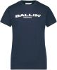 Ballin Amsterdam ! Jongens Shirt Korte Mouw -- Donkerblauw Katoen/elasthan online kopen