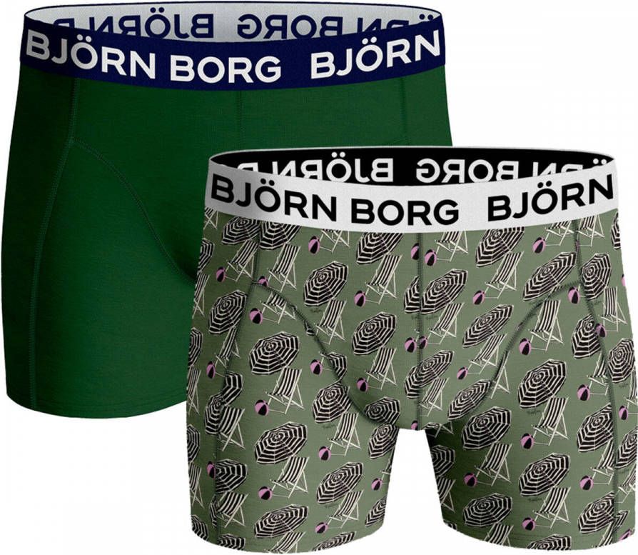 Bj&#xF6, rn Borg Boxers 2 pack 10000880 Groen online kopen