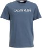 Calvin klein Jeans! Jongens Shirt Korte Mouw -- Blauw Katoen online kopen