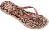 Havaianas Kids Slim Animals teenslippers roségoud/panterprint online kopen