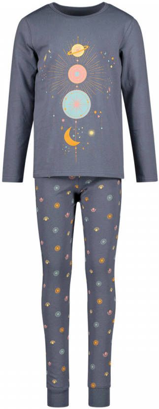 NAME IT KIDS pyjama NKFNIGHTSET met all over print grijs online kopen