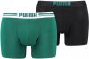 Puma Men's 2-Pack Placed Logo Boxers Black S Zwart online kopen