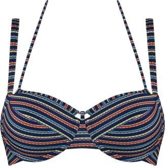 Marlies Dekkers holi vintage plunge balconette bikini top | wired padded dark blue rainbow online kopen