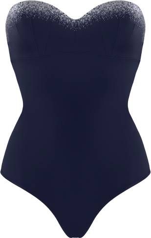 Marlies Dekkers Ishtar Strapless Badpak | Wired Padded Midnight Blue And Silver 75b online kopen
