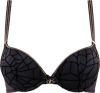 Marlies Dekkers the adventuress push up bh | wired padded black gold lurex online kopen