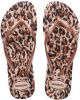 Havaianas Kids Slim Animals teenslippers roségoud/panterprint online kopen