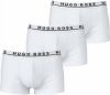 Hugo Boss Lot de 3 boxers stretch à ceinture logo , Wit, Heren online kopen