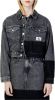 Calvin Klein Zwarte Spijkerjas Cropped Oversized Denim Jacket online kopen