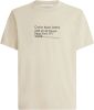 Calvin klein CK Adres Logo Tee J30J322514pf2 Jeans, Beige, Heren online kopen