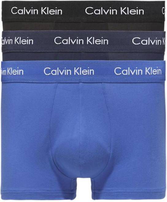 Calvin Klein 3 boxershorts met lage taille van stretchkatoen Veelkleurig online kopen