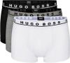 Hugo Boss Boxershorts trunk 3 pack zwart grijs wit online kopen