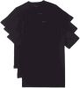 Hugo Boss Magliette intime scollo V confezione da tre T Shirt 50325389 , Zwart, Heren online kopen