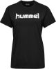 Hummel Go Cotton Logo T shirt Zwart Vrouw online kopen