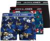 Jack & jones Jacflower Trunks 3Pack , Zwart, Heren online kopen