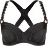 Marlies Dekkers Gloria Plunge Balconette Bh | Wired Padded Black Pinstripe 70b online kopen