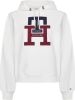 Tommy Hilfiger Monogram Hoodie Ecru Ww0W37441 YBL , Wit, Dames online kopen