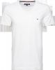 Tommy Hilfiger Slim Fit T Shirt V hals wit, Effen online kopen