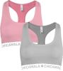 Muchachomalo Meisjes 2 pack racerback effen online kopen