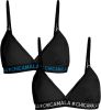 Muchachomalo Meisjes 2 pack triangle top effen online kopen