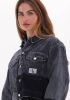 Calvin Klein Zwarte Spijkerjas Cropped Oversized Denim Jacket online kopen