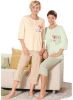 Pyjama's in apricot + lindegroen van Ascafa online kopen
