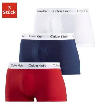 Calvin Klein Set van 3 boxershorts met lage taille van stretchkatoen Veelkleurig online kopen