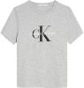 Calvin klein Jeans! Jongens Shirt Korte Mouw Maat 152 Lichtgrijs Katoen online kopen