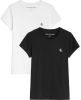 Calvin klein Jeans! Meisjes 2 Pack Shirt Korte Mouw -- Diverse Kleuren Katoen online kopen