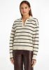 Tommy Hilfiger Gebreide trui SOFT STRIPE POLO SWEATER online kopen