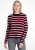 Tommy Hilfiger Gebreide trui SOFT WOOL STRIPED C NK SWEATER online kopen