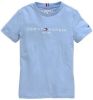 Tommy Hilfiger ! Jongens Shirt Korte Mouw -- Blauw Katoen online kopen