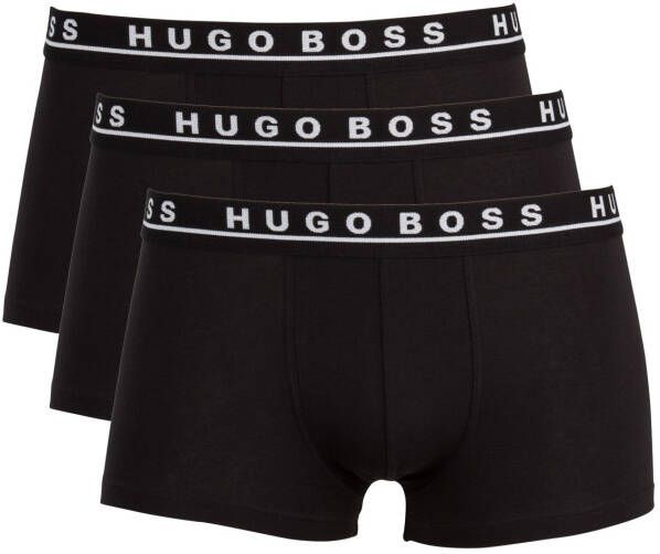 Hugo Boss Trunk 3P triple pack stretch boxer 50325403 , Zwart, Heren online kopen
