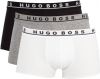 Hugo Boss Boxershorts trunk 3 pack zwart grijs wit online kopen